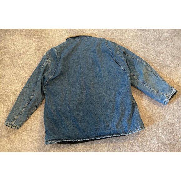 Dickies Denim Jacket With Quilted Lining & Corduroy Collar XL - Picture 2 of 11